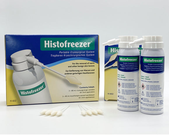 Histofreezer 2mm Applicator (2 x 80ml Cans of Croyogen & 60 x 2mm Applicators)