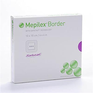 Mepilex Border Lite 10cm x 10.5cm - Pack of 10 Single Dressings (Ref: 281366)