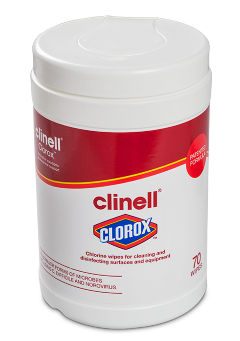 Clinell Clorox Tub (5200ppm Chlorine) - Tub of 70 (Ref: CCLX70)