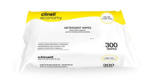 Clinell Detergent Wipes - Pack of 300 (Ref: CDW300)