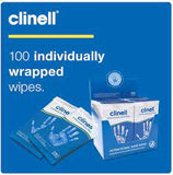 Clinell Antimicrobial Hand Wipes (Ref: CAHW100)